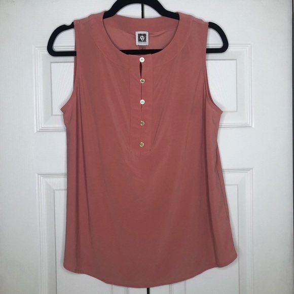 Anne Klein Pink/Salmon Top - Picture 1 of 3